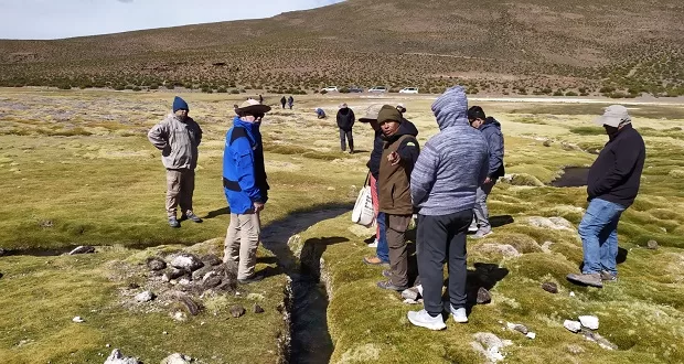 Expertos internacionales conocen manejo de bofedales en Enquelga