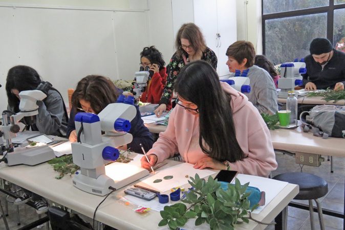 Experta mundial en ilustración científica Claire Banks compartió sus conocimientos en la UdeC